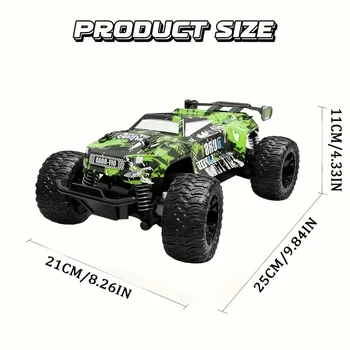 High-speed remote-controlled car, 1:18 scale remote-controlled monster off-road vehicle, durable body suitable for various terra 4