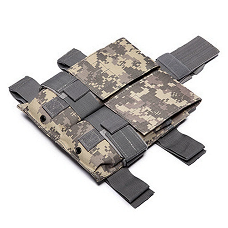 Tactical Drop Leg Magazine Pouch for AK AR AR15 5.56mm Double Rifle Gun Mag Holster Airsoft Thigh Magazine Bag Hunting Pack