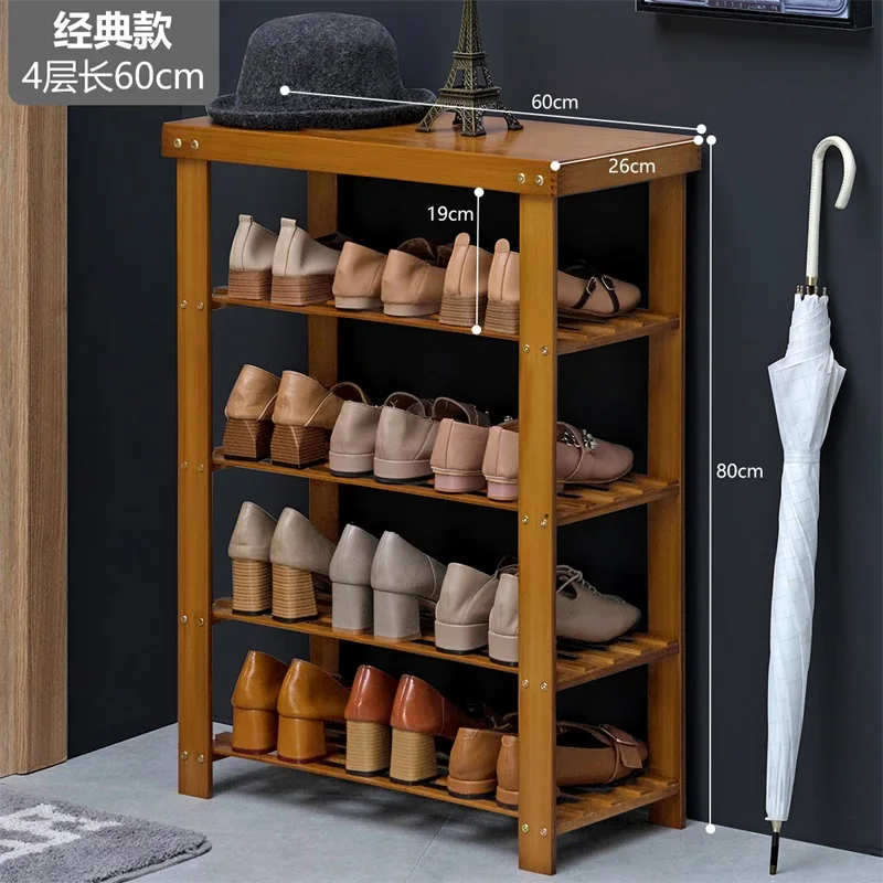 Zapatero Vertical de madera para sala de estar, organizador de zapatos  multicapa, cabeceros, gabinete, ahorro, a prueba de polvo, muebles -  AliExpress