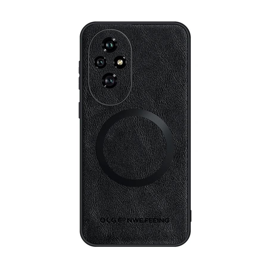Magnetic Faux Leather Phone Case with Enhanced Protection