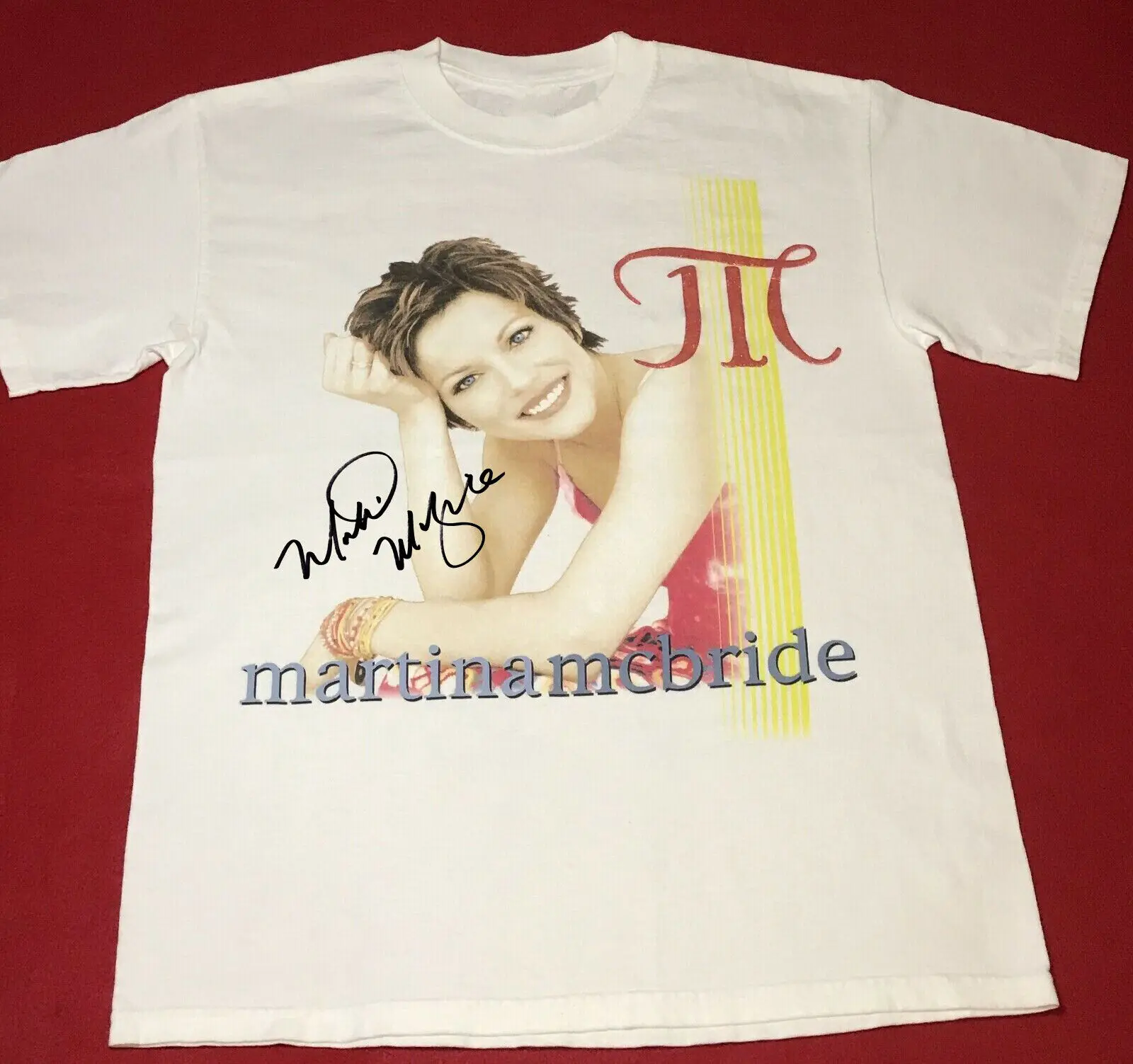 Vtg Martina Mcbride Girls Night Out Cotton White All Size Camicia Unisex Kk569 Maniche Lunghe O Corte