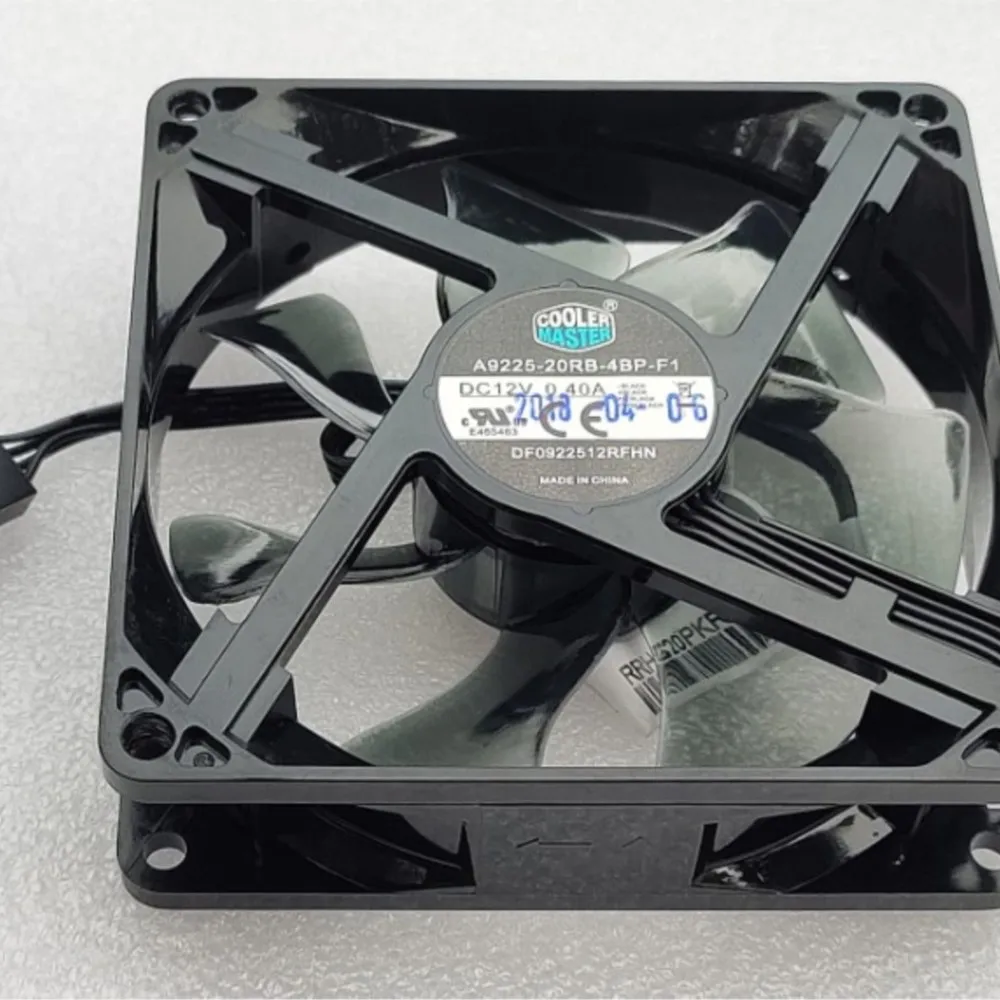 신제품 DF0922512RFHN 9cm 팬 12V 0.26a 4-와이어 속도 제어 Led 적색광 냉각 팬, 9025