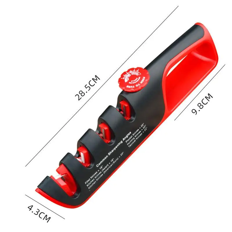 4-in-1 Knife Sharpener Professional Kitchen Grinding Machine Scissors Knives Grinder Whetstone Tool Adjustable Angle