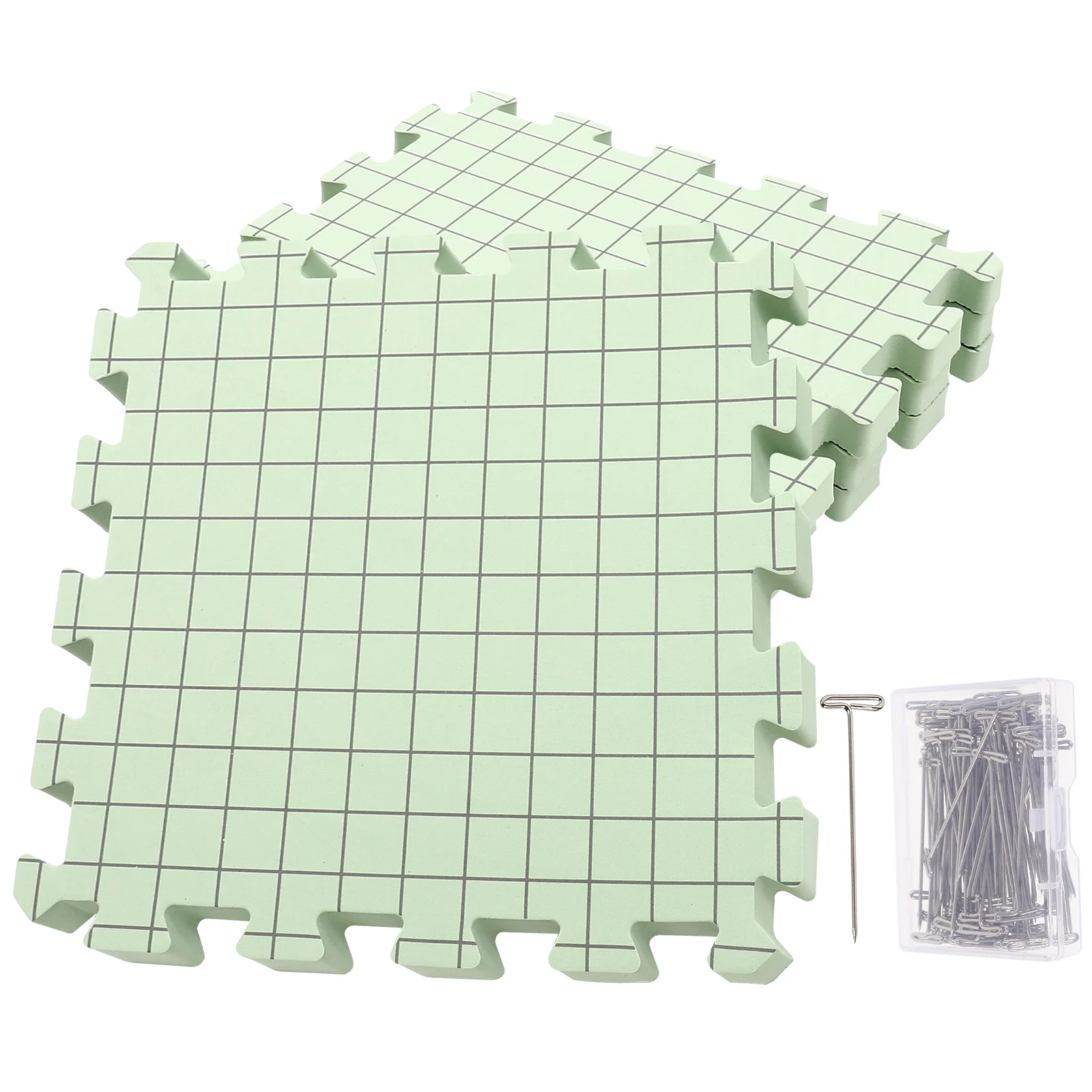 

1 Set Knitting Blocking Mats Crochet Blocking Boards Foam Crocheting Mats with Fixing Pin