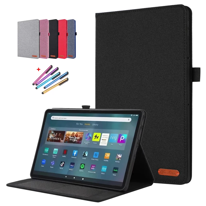 

Флип-чехол из мягкой ткани с подставкой для Amazon Kindle Fire Max 11 2023