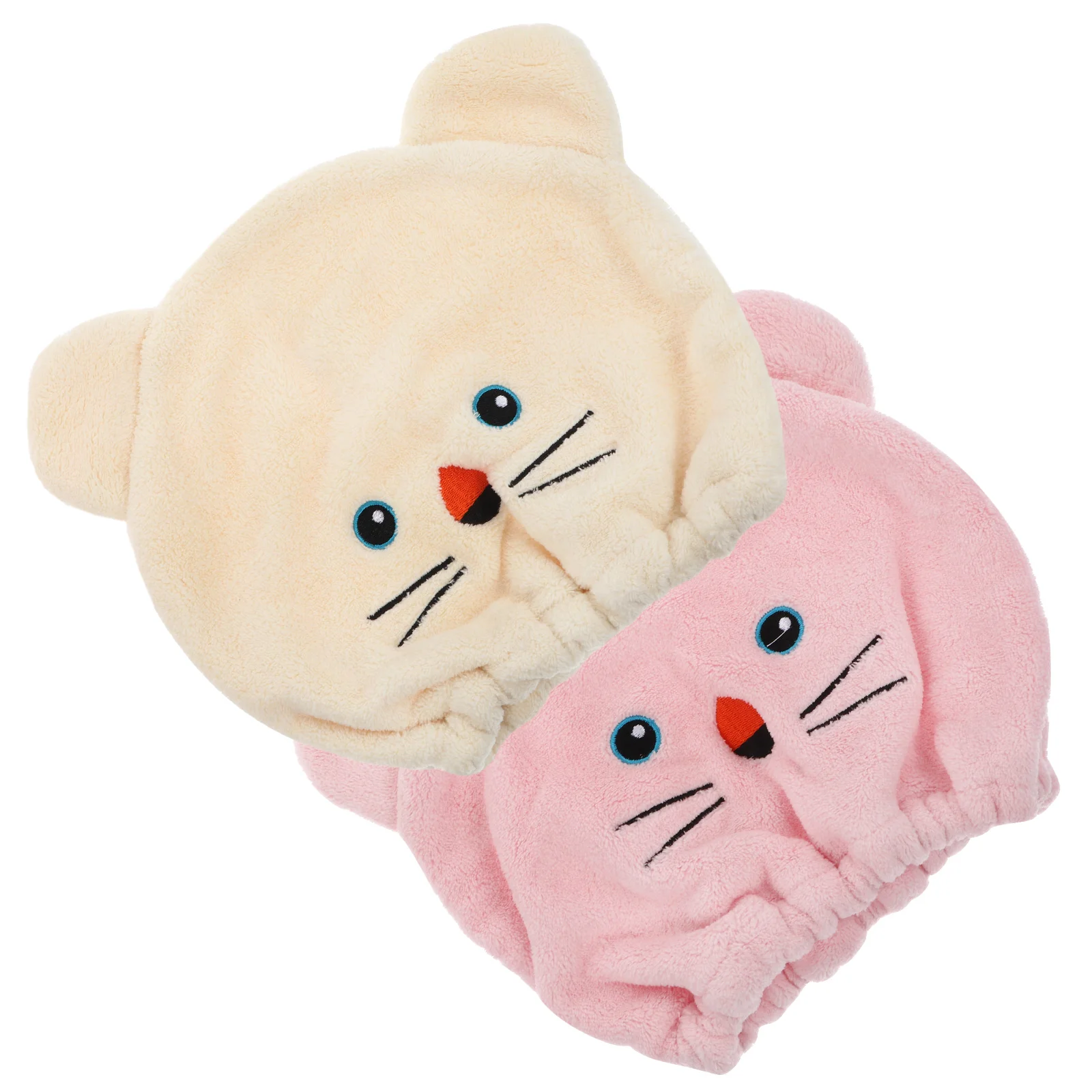 

2Pcs Cartoon Hair Drying Towel Kids Girls Absorbent Hair Head Towel