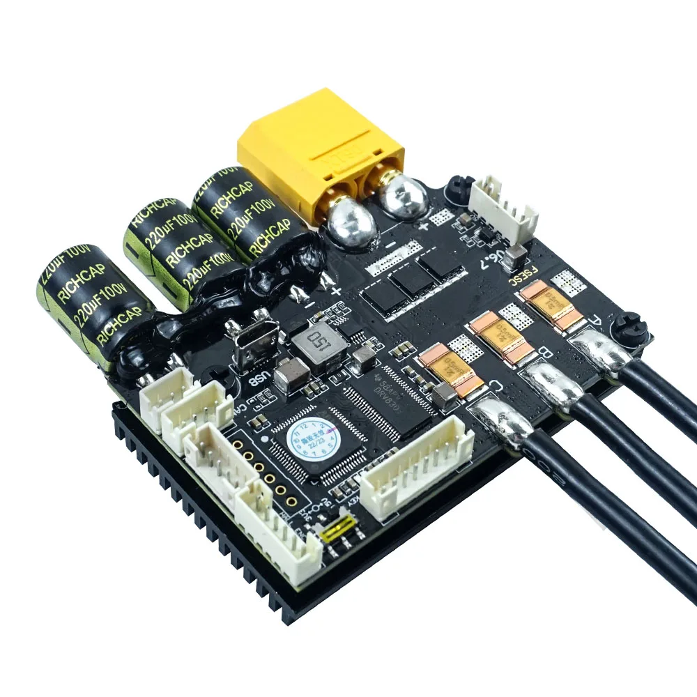 Skate Eletrico FSESC 6.7 PRO based upon VESC6 with Heat Sink Electronic Speed Controller for surfing/skiing Flipsky