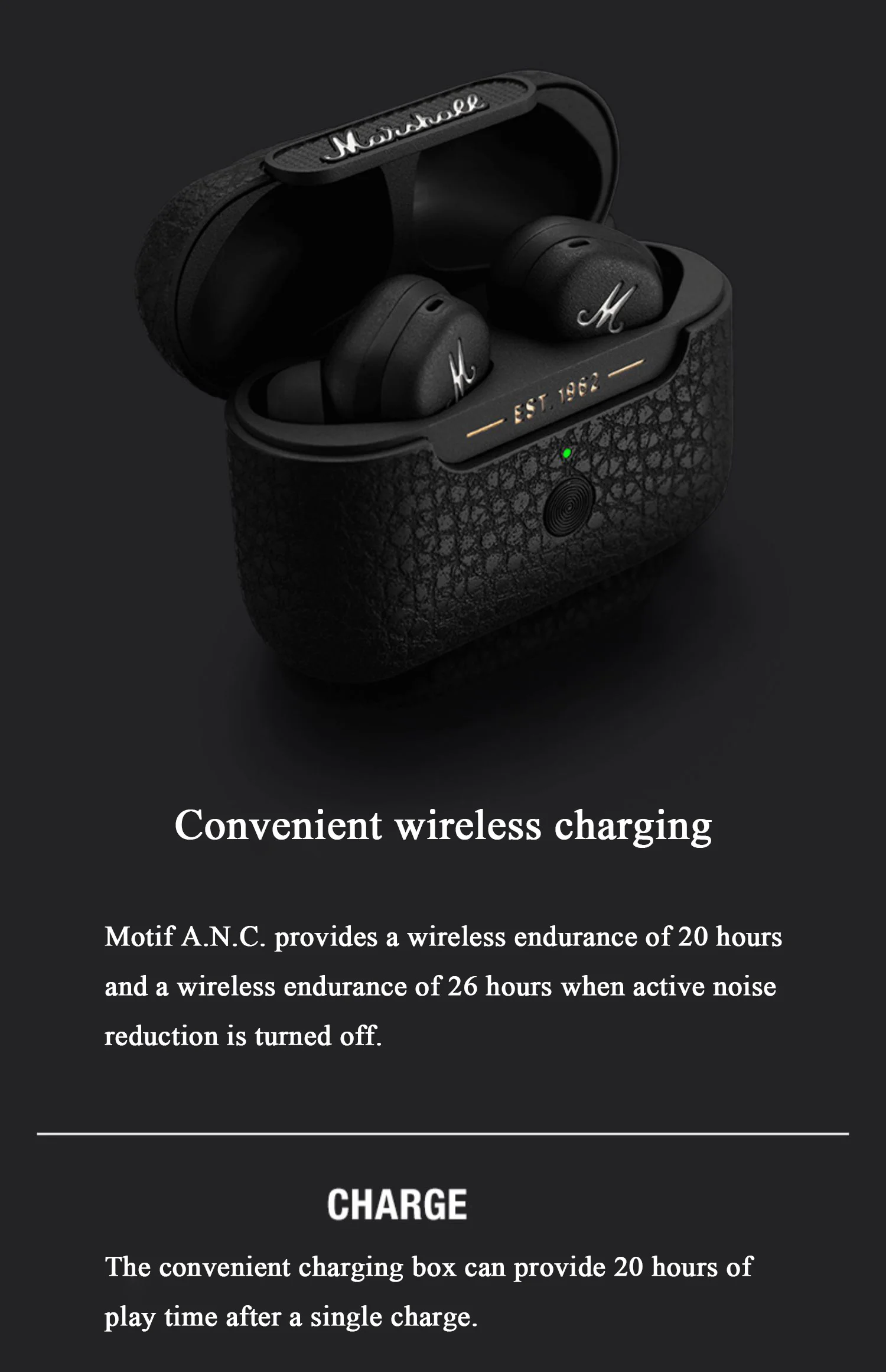 MOTIF ANC active noise cancelling true  wireless earphones
