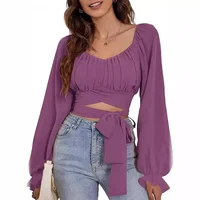 Ruth Lantern Sleeve Top 3