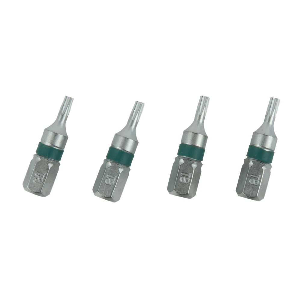 4-teiliges 25 mm T6-T40 magnetisches Torx-Schraubendreher-Bit-Set, Elektroschrauberkopf T6, T8, T9, T10, T15, T20, T25, T27, T30, T35, T40 – Detail 1