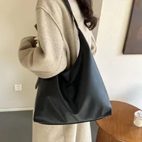 Sac fourre-tout en cuir pour femmes, tendance, Simple, grande capacité, sac à bandoulière, sacs à main, sacoches, 2024 4