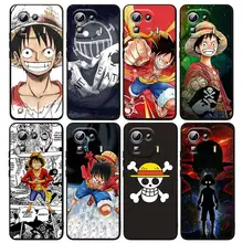 

Hot Anime One piece For Xiaomi Mi 12 12X 11T 11 11i 10i 10T 10S Note 10 9T 9 SE Lite Ultra Pro 5G Black Capa Phone Case