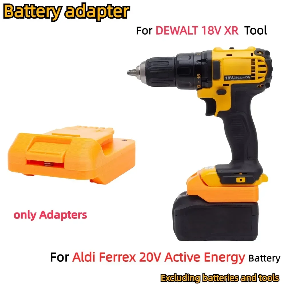Für Aldi Ferrex 20V Active Energy Lithium-Batterie ZU DEWALT 18V XR Batterie Serie Akku-bohrschrauber Werkzeug batterie Konverter Adapter