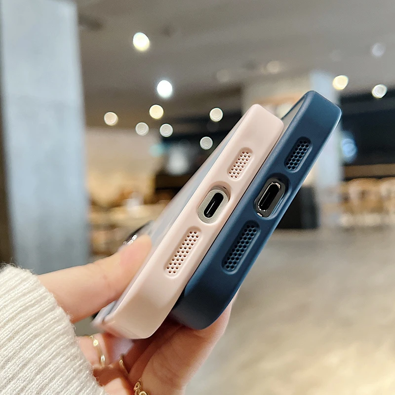 Coque de téléphone translucide mate pour iPhone, compatible modèles 15, 14 Plus, 13, 12 Pro Max, armure antichoc, en Silicone, coque rigide transparente_voghion.com