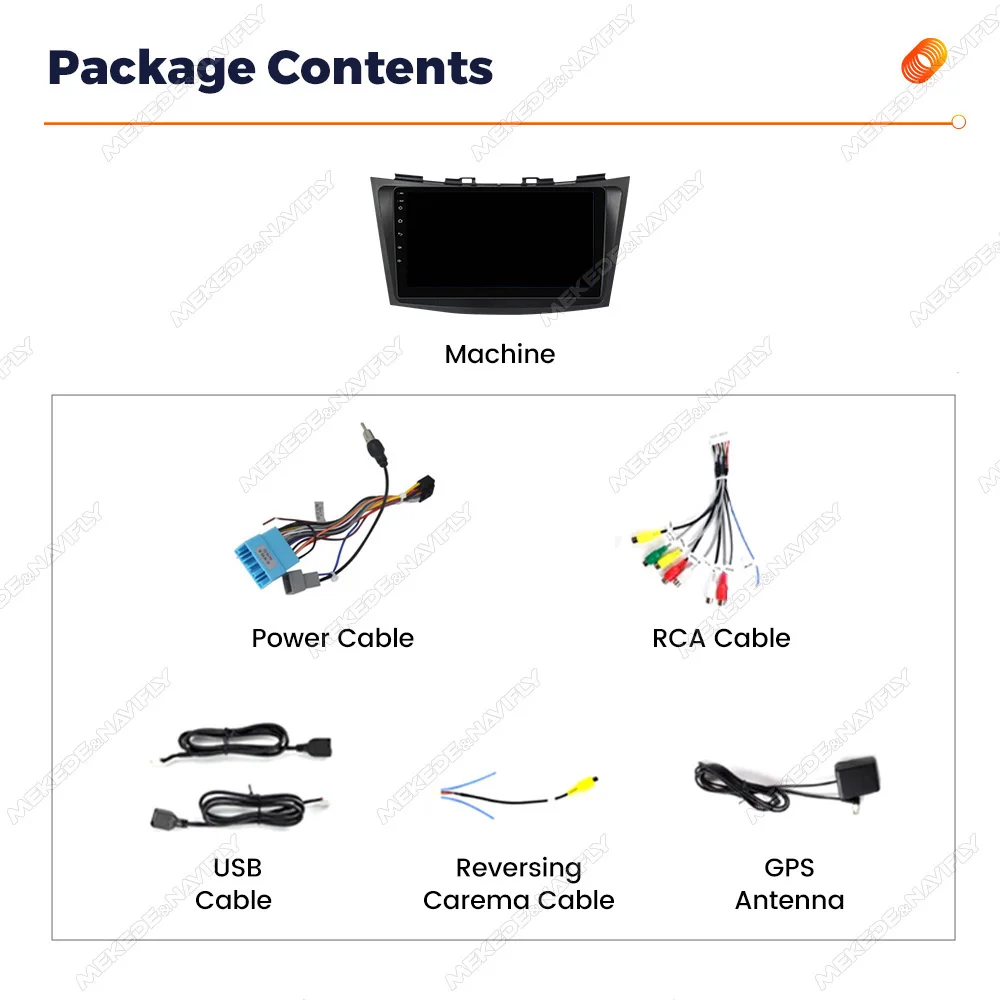 Wireless Carplay Android Auto Car radio For Suzuki Swift 4 2011 2012 2013 2014 2015 Multimedia Player BT GPS Navigation Stereo