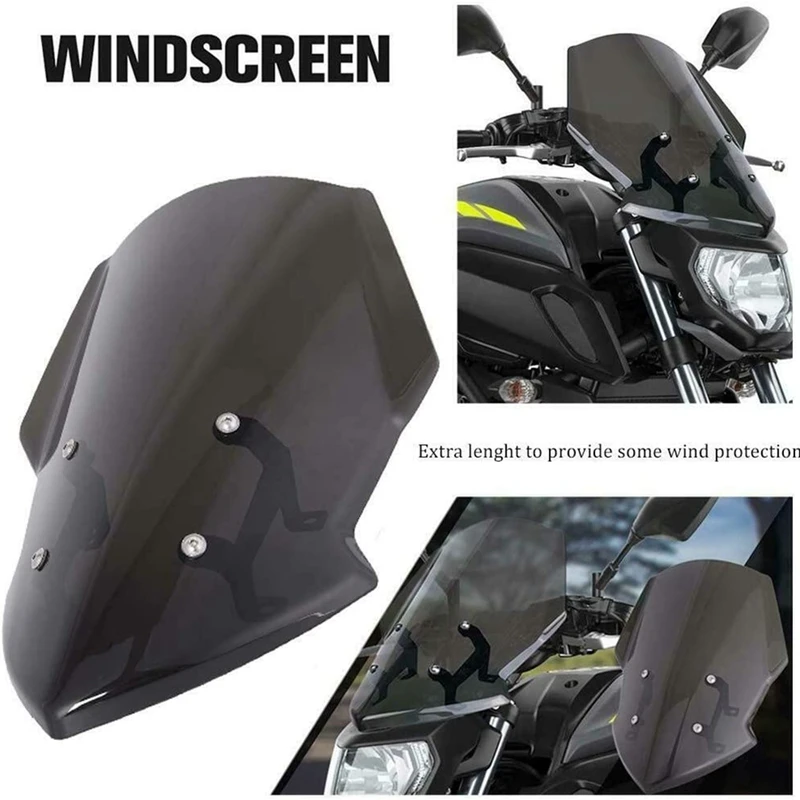 

Новый дефлектор лобового стекла мотоцикла с кронштейном для YAMAHA MT-07 FZ07 MT 07 2018-2020