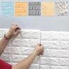 1-10pcs 70cmX1m Modern Home Decoration Brick Pattern PVC 3D Room Decor DIY Self-adhesive Wallpaper Waterproof Wall Stickers 1