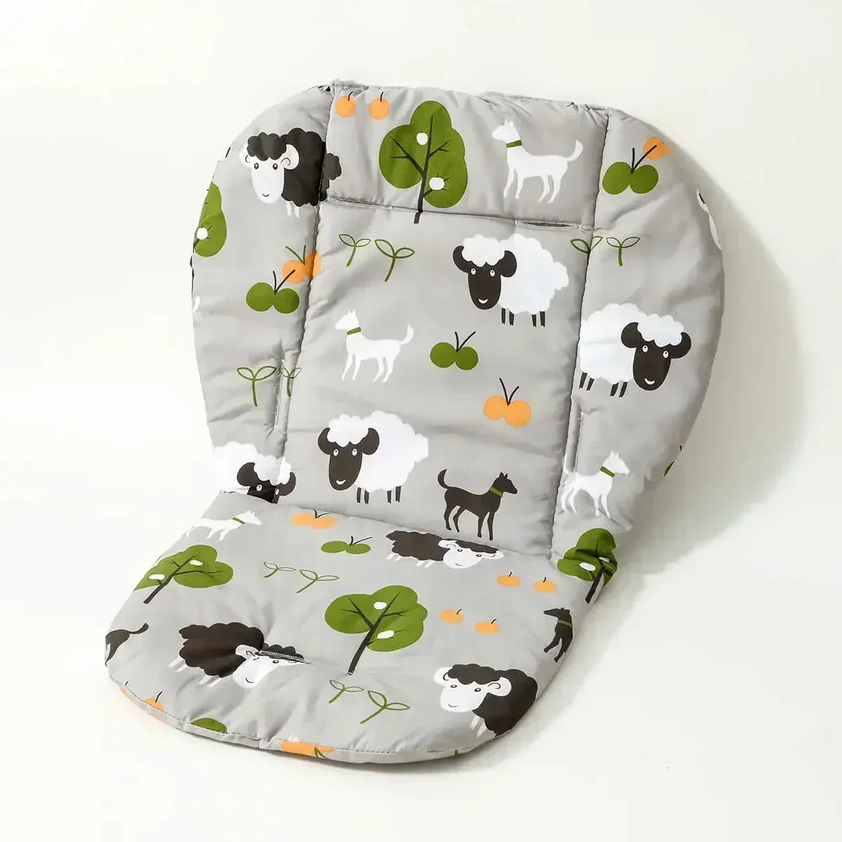 Pattern Cushion Baby Stroller Seat Cushion, Baby Cushion for High Chair, Cute Animal Soft Double-Sided Thick Cushion Breathable