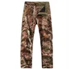 Mens Fleece Warm Casual Pants Military Tactical Camouflage Pant Shark Skin Softshell Waterproof Trousers Outdoor Hiking Pants 2