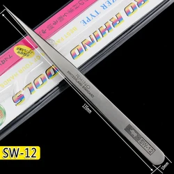 RHINO SW Series Frosted Anti-Magnetic & Anti-Acid Precision Tweezers with Swiss Technology - SW-12