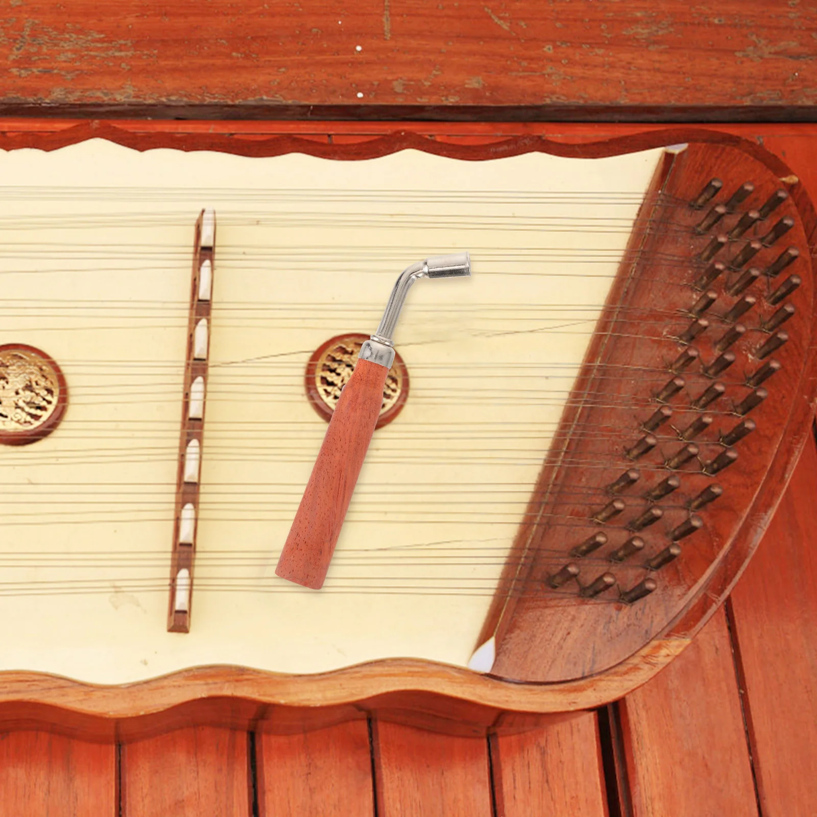 

Dulcimer Wrench LShape Tuning Wrench Piano Tuner Spanner Professional Octagonal Wrench Hammer Instrument Tuning Tool Zither Harp