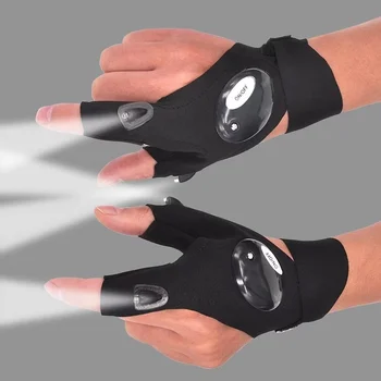 Fingerless LED Flashlight Glove 1
