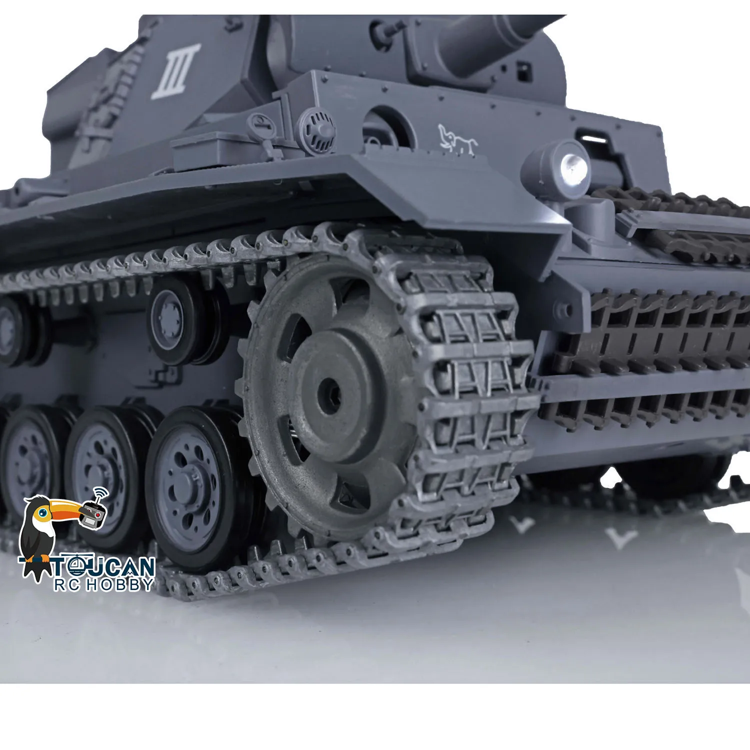 HENG LONG 1/16 스케일 FPV 7.0 Panzer III L RTR 업그레이드 무선 조종 탱크 3848 360 ° 터렛 원격 조종 자동차 TH17344-SMT4