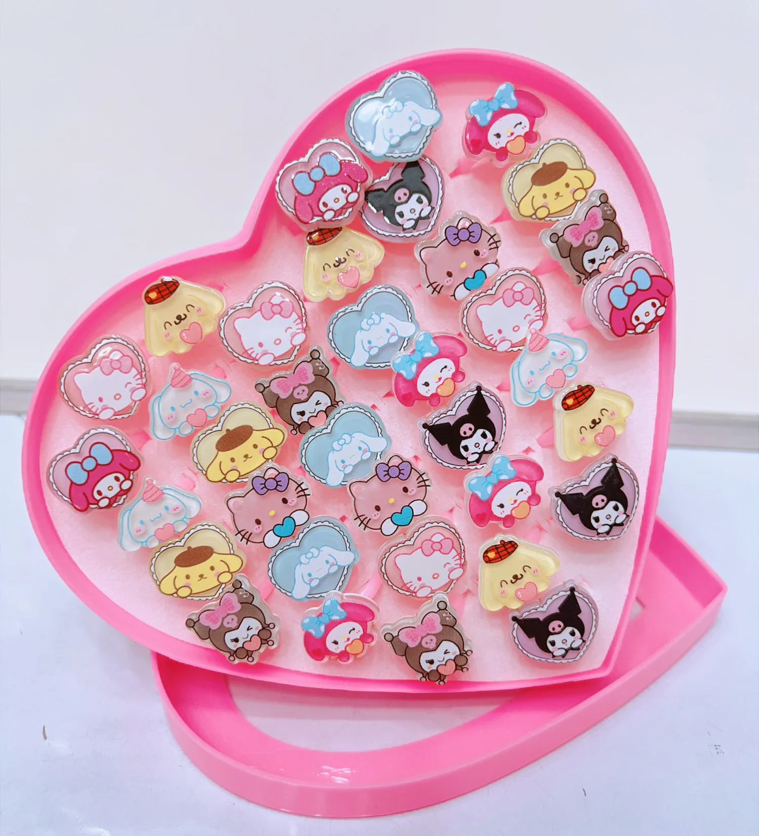 thumbnail image 2 of Buy 36PCS Cute Little Girl Jewel Unicorn Rings In Box Set, Jewelry Adjustable , Girl Pretend Play And Dress Up Rings Party Favors Rings For 3 4 5 6 7 8 Kids 2 of 13