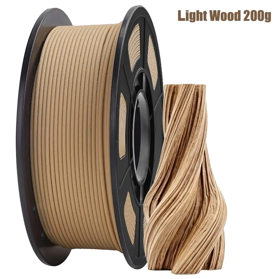 200g(0.44lbs) Wood PLA Filament 1.75mm ±0.03mm For FDM 3D Printer And Pen High Quality Bubble Free Fast Shipping image 2