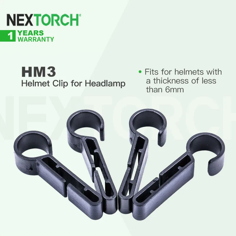 

Зажим для фары Nextorch HM3, эффективно усиленный, предотвращает выскальзывание фары, для шлемов толщиной менее 6 мм