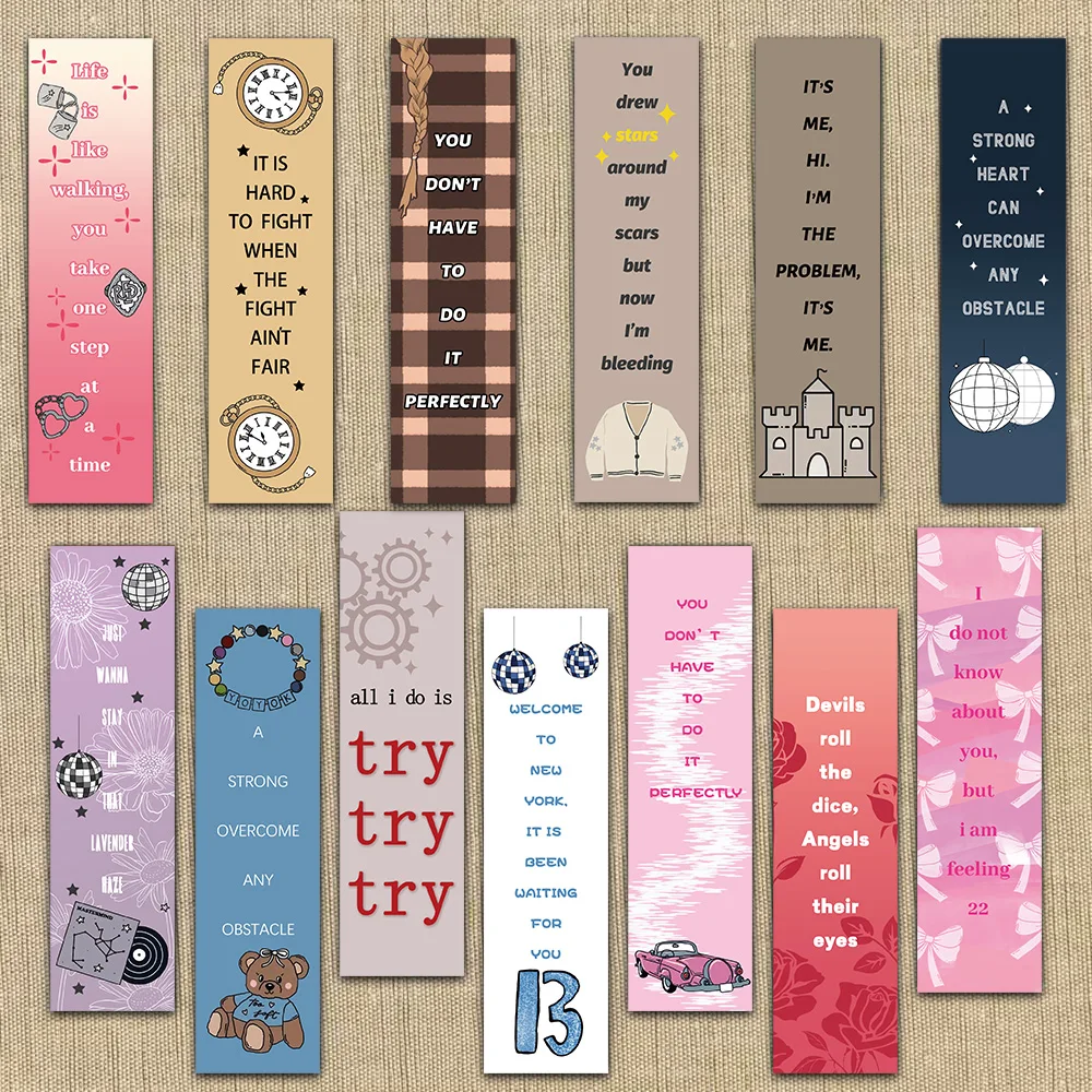 30PCS Artistic Creative Reading Paper Bookmarks for Decoration and Annotation