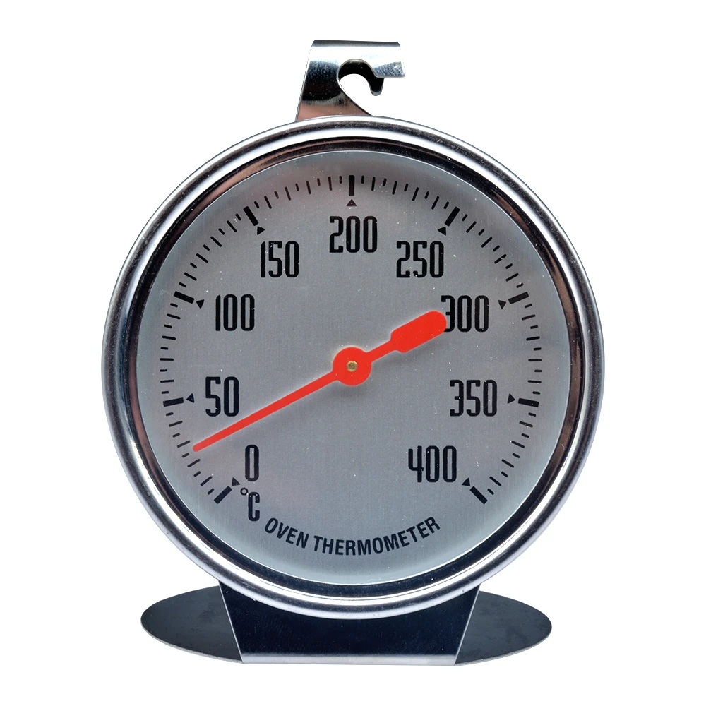 400°C Stainless Steel Oven Thermometer Mini Dial Stand Up Temperature