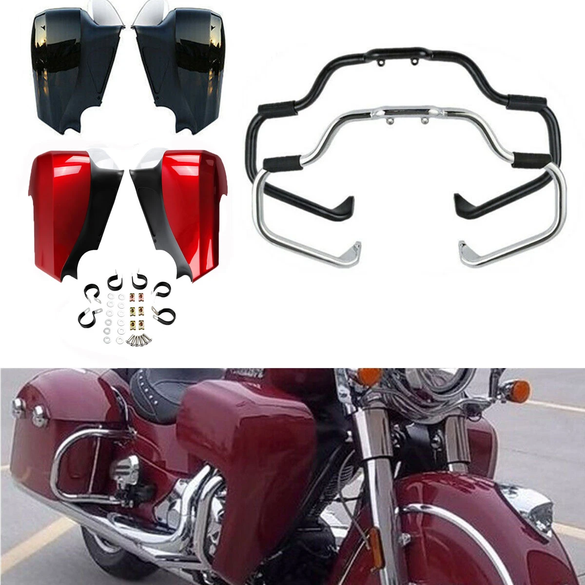 Engine Guard Bar Lower Fairing Covers Ornamental Mouldings Engine
