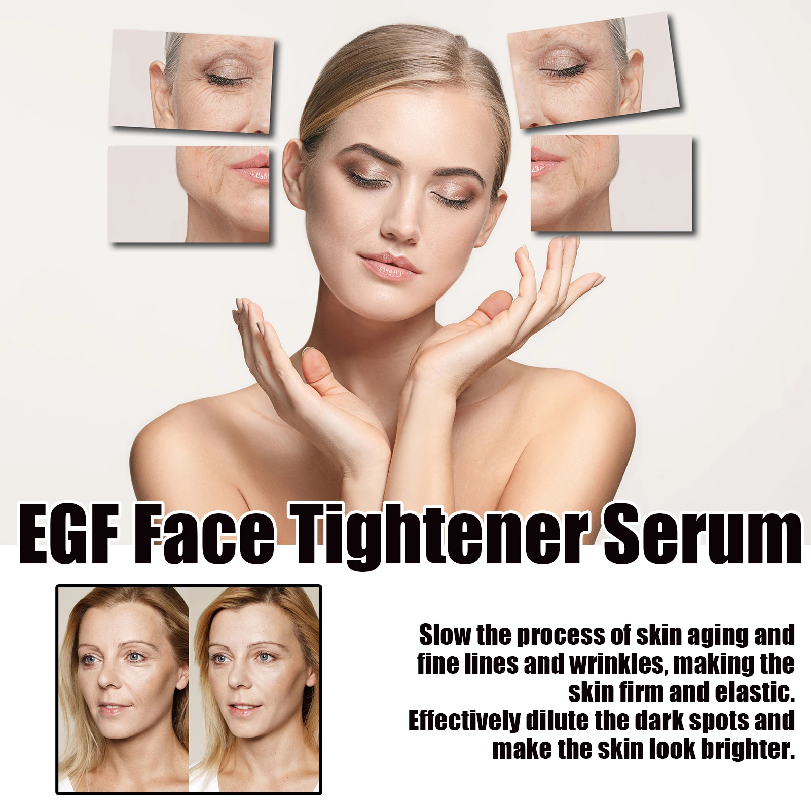 Egf Face Tightener Serum Improve Skin Dryness Fade Fine Lines Wrinkle Collagen Peptides Moisturizing Rejuvenation Facial Essence 2