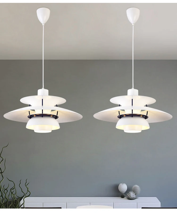 Description Picture 6 of itemDanish Design Pendant Light High Quality Umbrella Led Hanging E27 Lamp Live Room Modern Colorful Chandelier