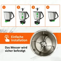 Lame de rechange pour mixeur Vorwerk Thermomix TM31, accessoires de cuisine pour robot culinaire 4