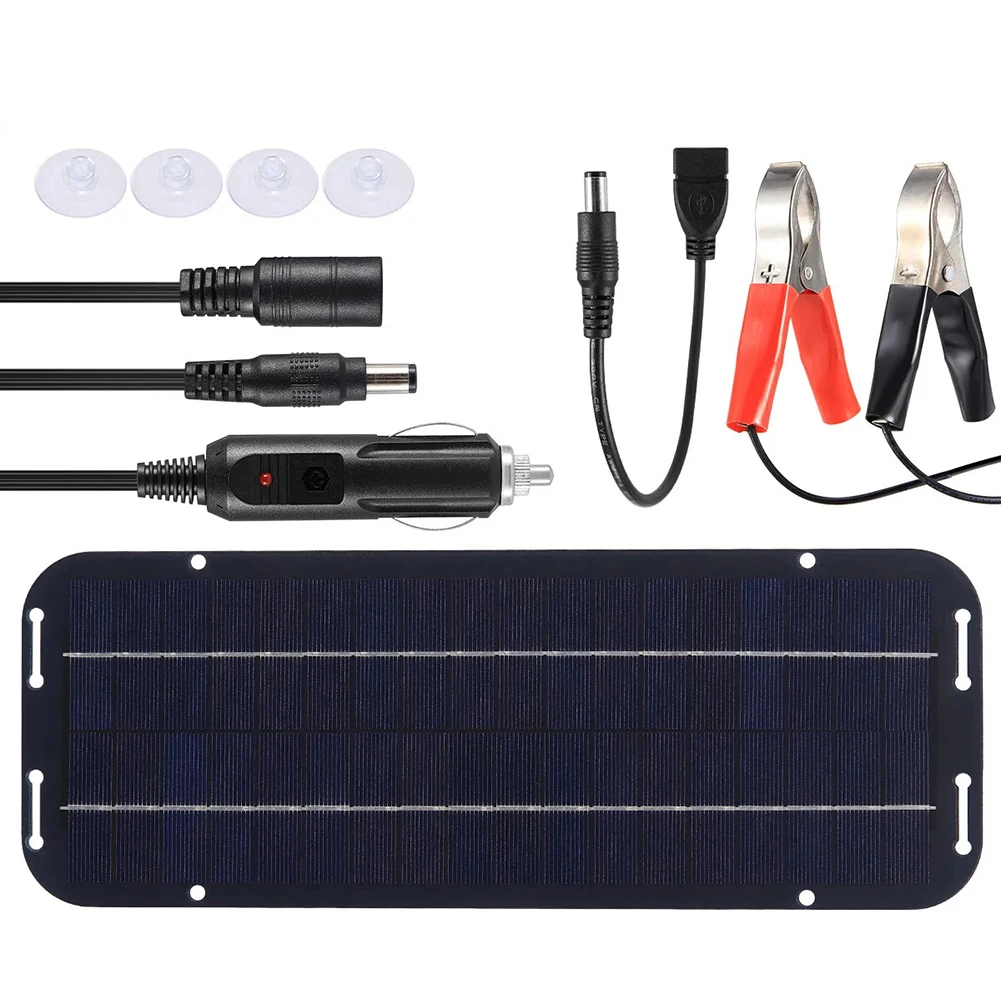 

Module High Efficiency Battery Charger Maintainer Portable High Efficiency Trucks High Wind Pressure USB Solar Panel