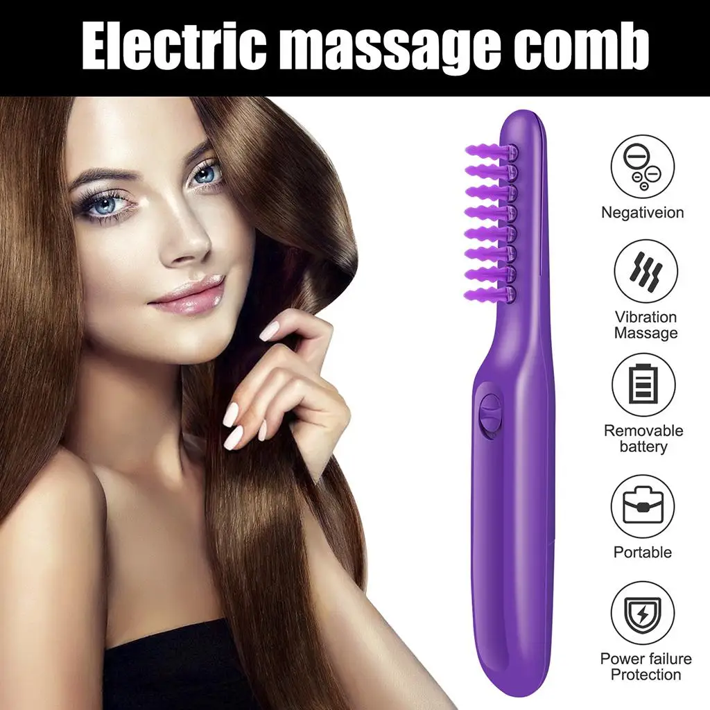 

Electric Detangling Hair Brush Comb Smoothing Detangling Massage Comb Electric Solve d Hair Brush Home Styling Products