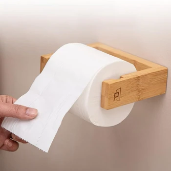 bamboo toilet paper holder