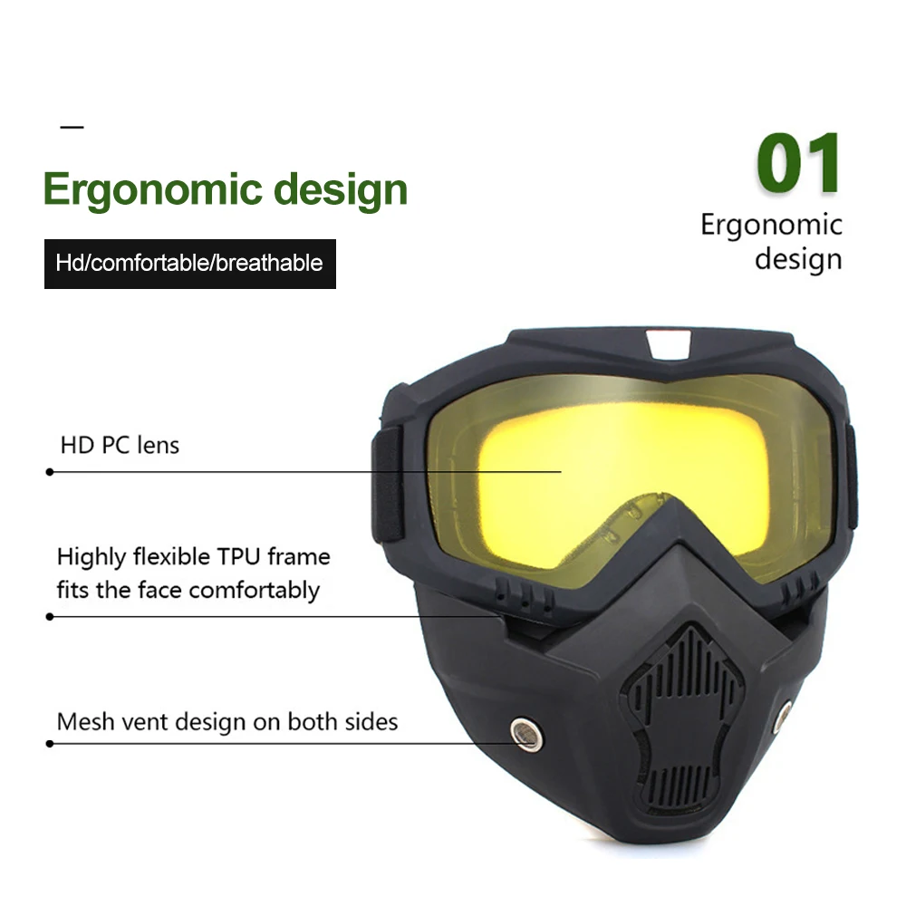 Safety Welding Mask Goggles Breathable Full Face Protective Flame Resistant Cutting Grinding Protective Goggles Protective Eye Mask