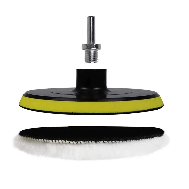 Car Polishing Pad 3/4/5 inch Kit Pad Wool Wheel Waxing