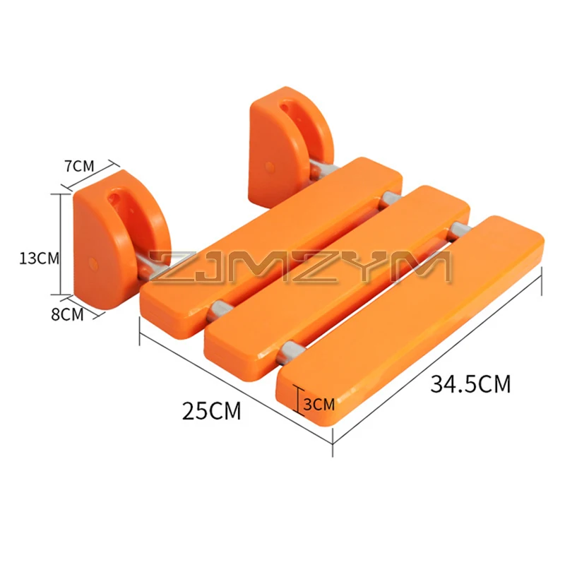 Wall Mounted Shower Seats Bathroom Folding Chairs For The Elderly Shoe Changing Rest Chairs Waterproof Barrier-free Shower Seat 5