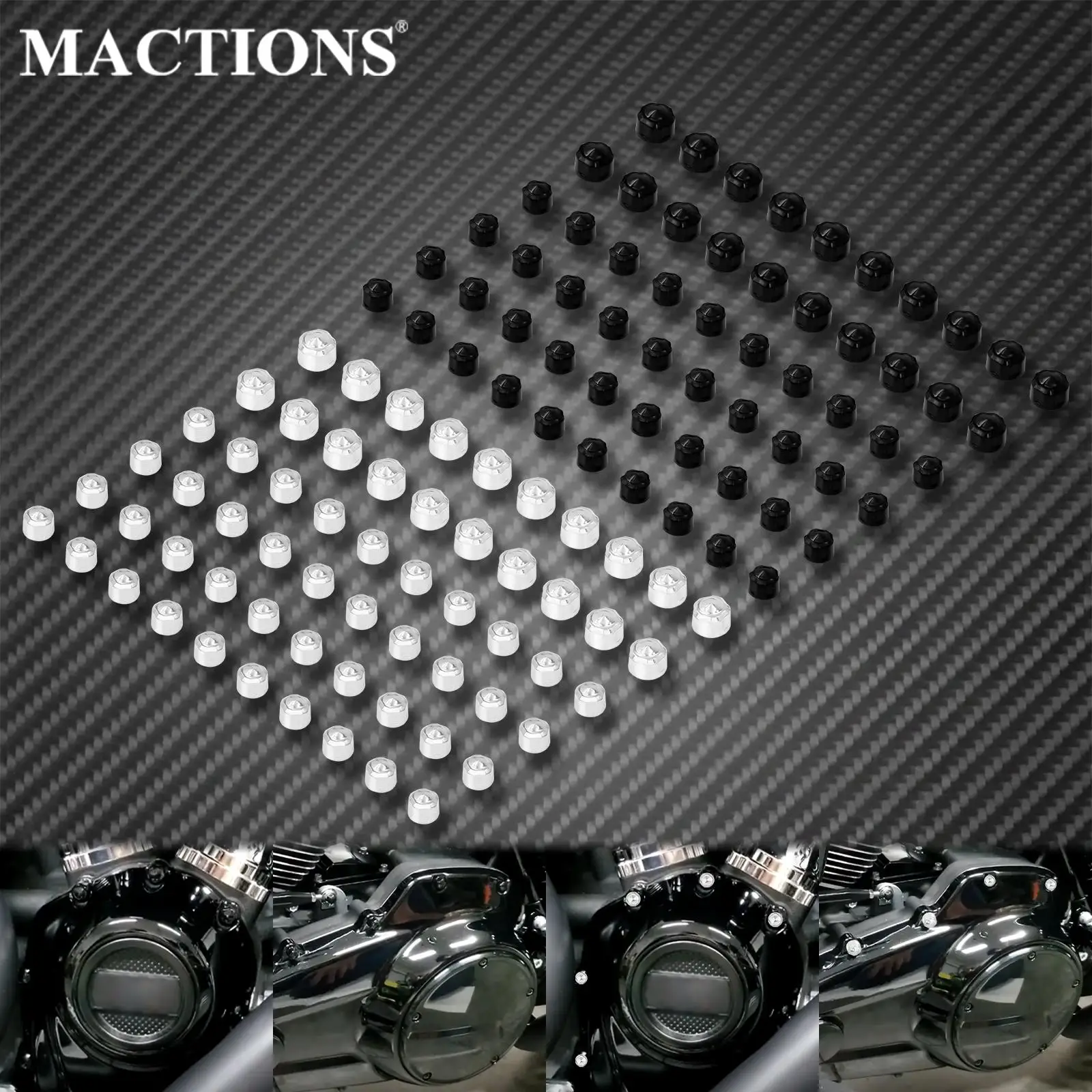Motorcycle Engine Bolt Screw Cap Cover Cover Screw Harley Road King 60pcs Aliexpress