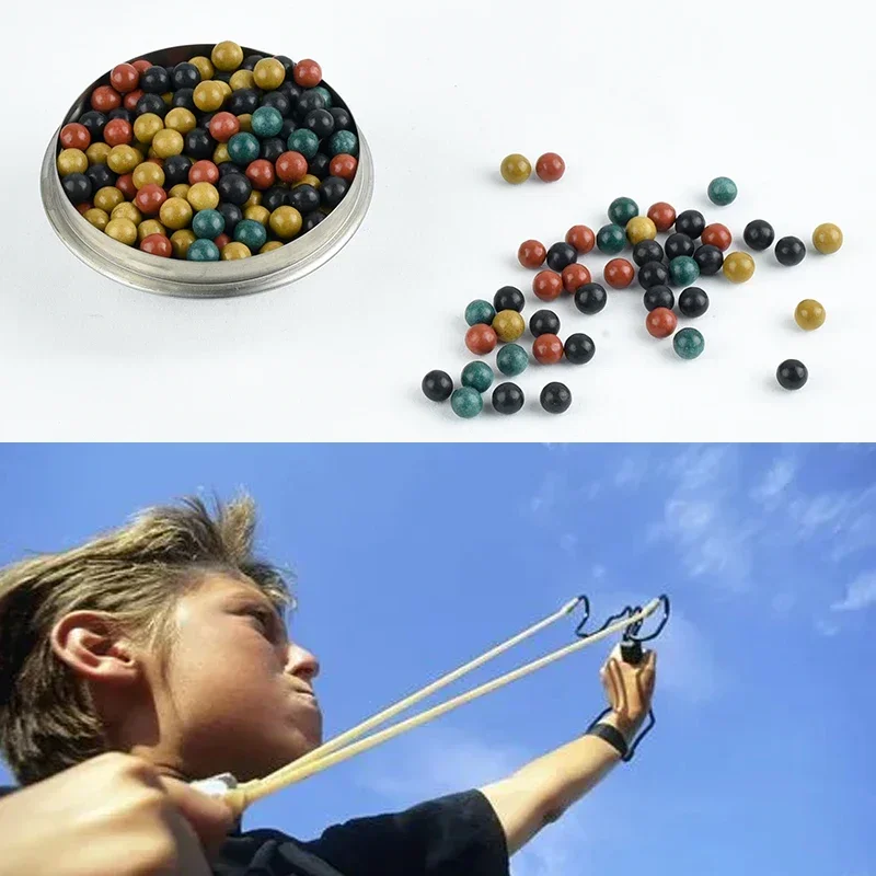 Slingshot Ammo 100PCS 8MM Multicolor Safety Mud Ball Ceramic Ball