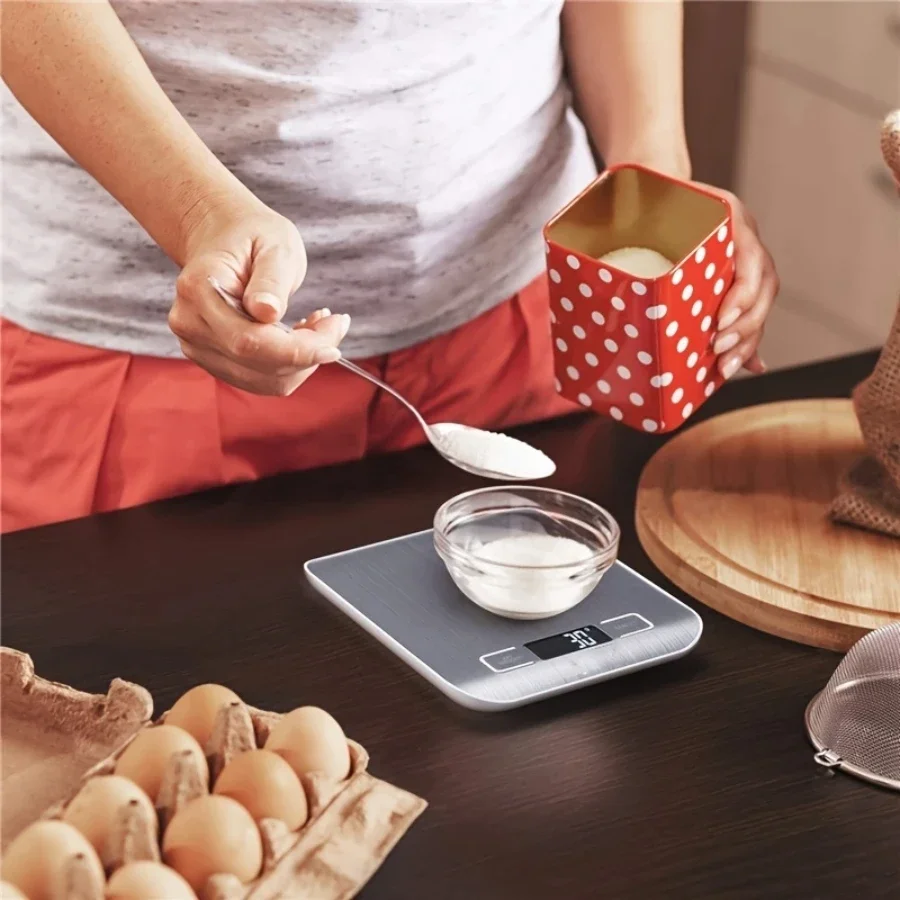 10kg 1g Portable Kitchen Scale Electric Digital Food Coffee Scale LCD Display Measuring Scale Household Weight Measuring Tools