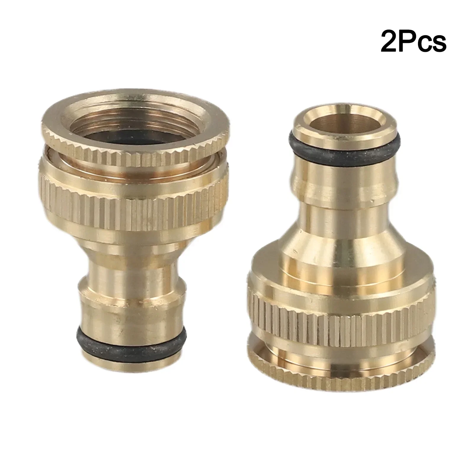 YMYNY 5 pezzi Connettore per tubo da giardino in ottone, connettore per rubinetto da giardino, connettore