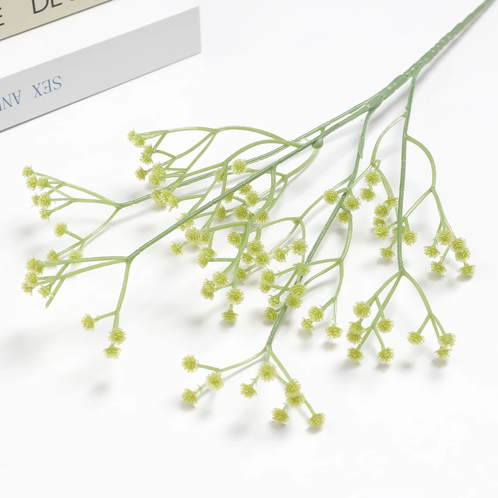 1 Bund künstlicher Babysbreath Weiß/Dunkelviolett/Hellviolett/Rosa/Rosenrot/Blau Fake Flowers Home Decor Party Decor Hochzeit – Detail 16