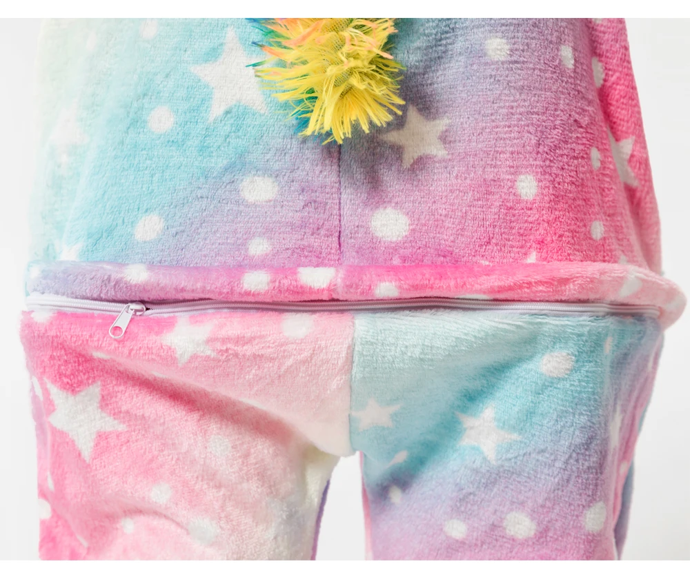 Kigurumi Anime Onesie Winter Jumpsuit For Children Cute Cartoon Pjs Kid Pajamas Girl Sleepwear Boy Pijama Unicorn Panda Overalls