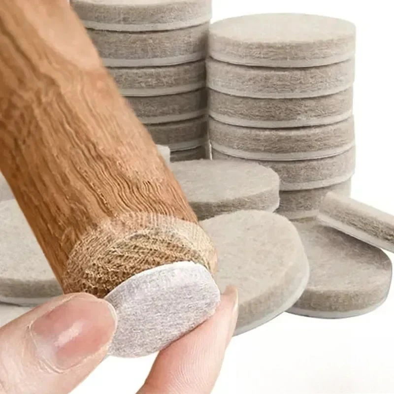 180/18Pcs Felt Pad Sticker Self Adhesive Desk Chair Sofa Legs Pads Square Round Bottom Furniture Table Legs Anti Scratch Cover