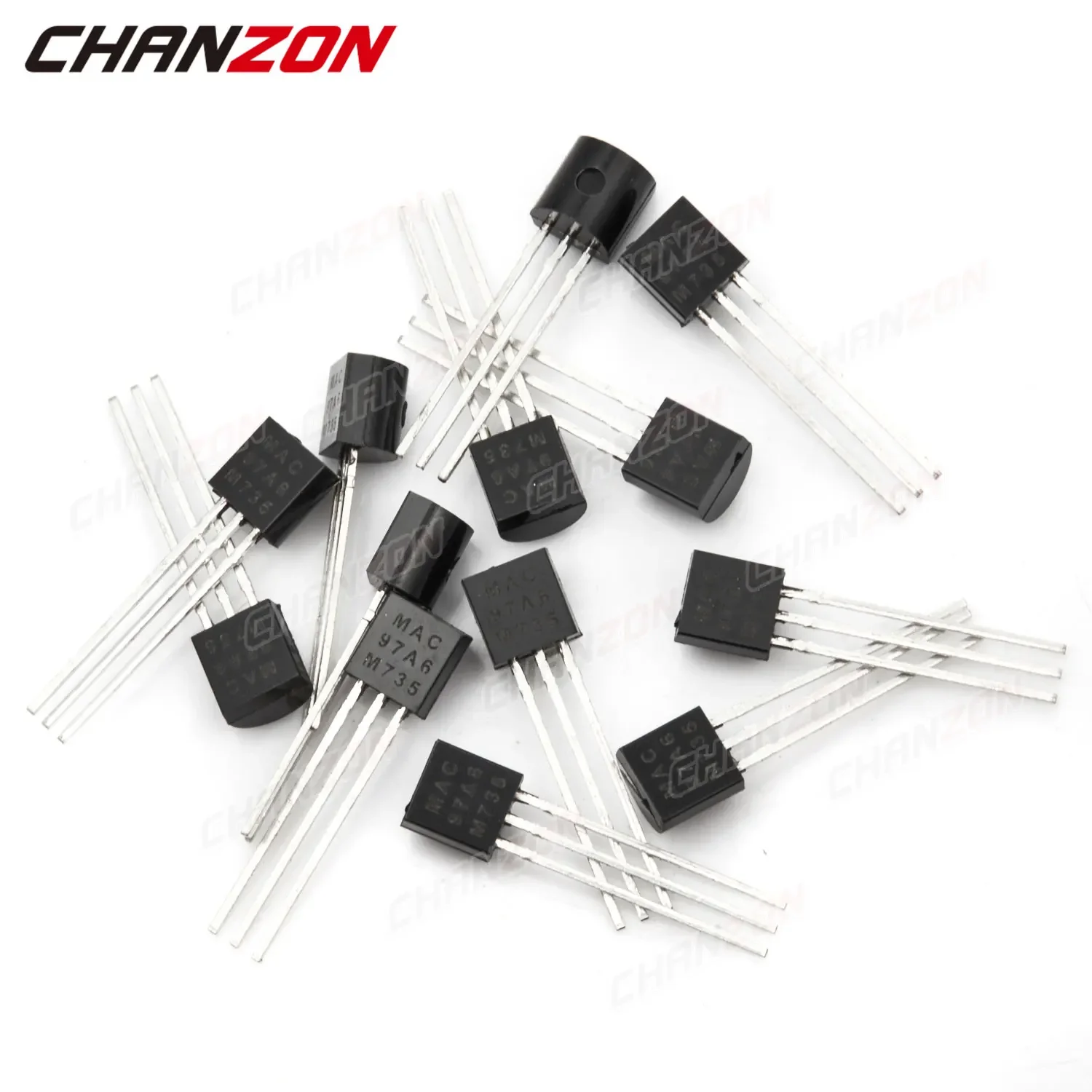 50Pcs MAC97A6 ZU-92 Triac SCR Transistor Bipolar Junction BJT Silizium Thyristor Triode Rohr Fets DIP 1A 400V Integrierte Schaltungen – Detail 3